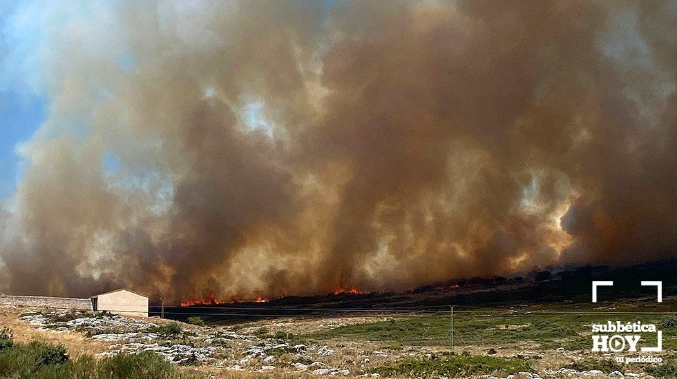  Incendio en la Sierra de Cabra. Foto: Cedida 