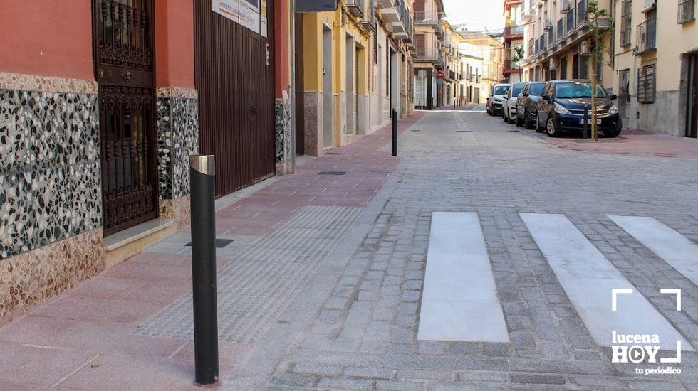  Así ha quedado el tramo de la calle álamos objeto de la polémica. 