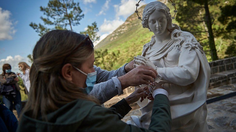  La imagen de la Inmaculada en uno de los muchos puntos de España en los que ya ha recalado 