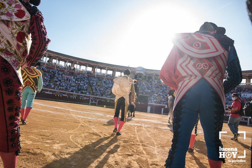 GALERÍA: "Puerta de Córdoba" para Juan Ortega y Pablo Aguado ante un deslucido encierro de Murube en el Coso de los Donceles de Lucena