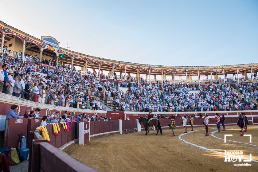 GALERÍA: "Puerta de Córdoba" para Juan Ortega y Pablo Aguado ante un deslucido encierro de Murube en el Coso de los Donceles de Lucena