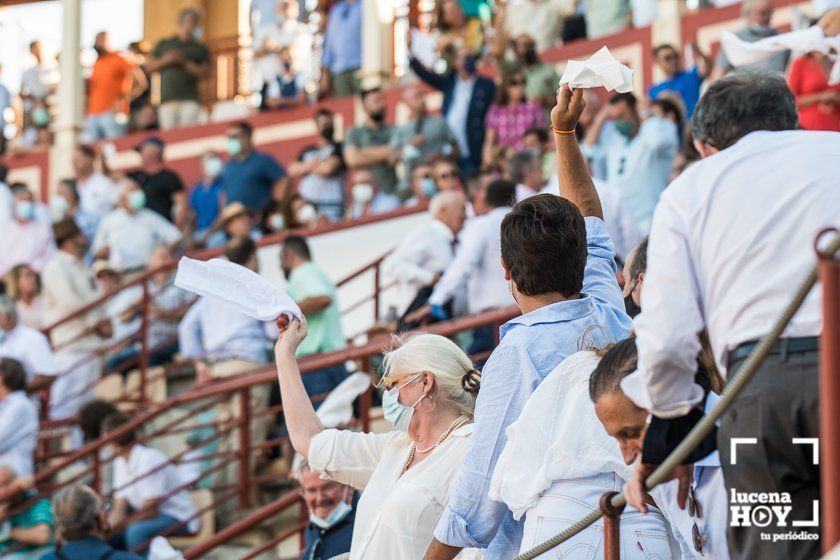 GALERÍA: "Puerta de Córdoba" para Juan Ortega y Pablo Aguado ante un deslucido encierro de Murube en el Coso de los Donceles de Lucena