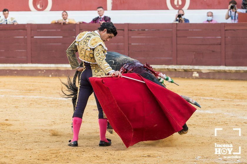 GALERÍA: "Puerta de Córdoba" para Juan Ortega y Pablo Aguado ante un deslucido encierro de Murube en el Coso de los Donceles de Lucena