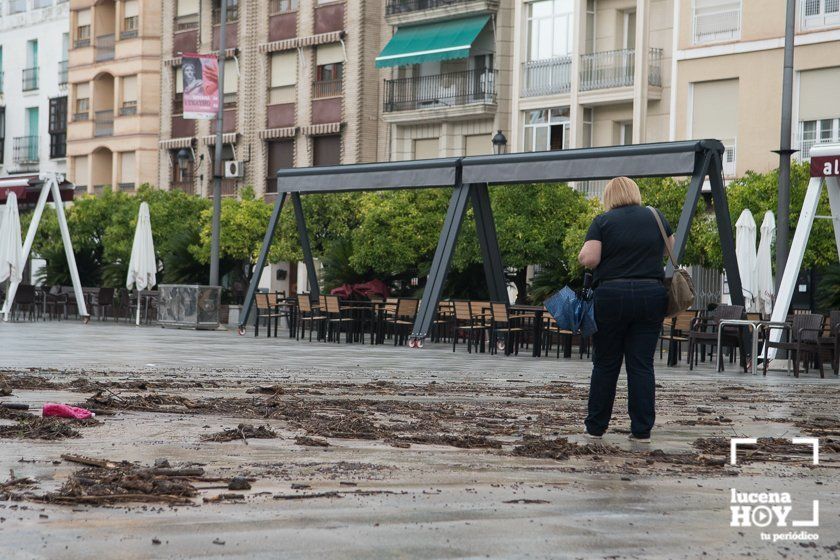 GALERÍA: Lucena intenta recuperar la normalidad tras el desastre que deja la tormenta. Las fotos de otra tromba de agua histórica y sus efectos