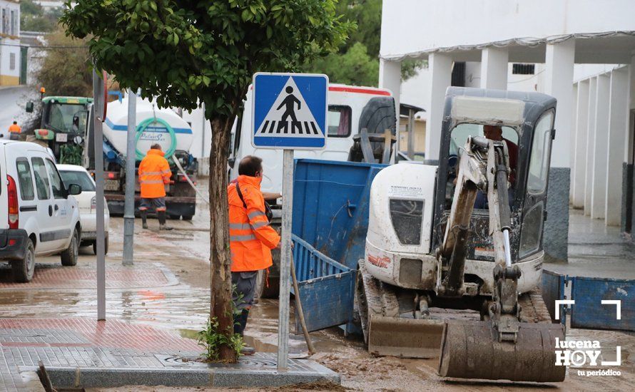 GALERÍA: Lucena intenta recuperar la normalidad tras el desastre que deja la tormenta. Las fotos de otra tromba de agua histórica y sus efectos