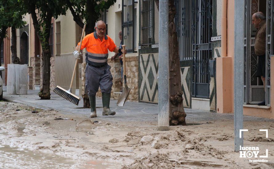 GALERÍA: Lucena intenta recuperar la normalidad tras el desastre que deja la tormenta. Las fotos de otra tromba de agua histórica y sus efectos