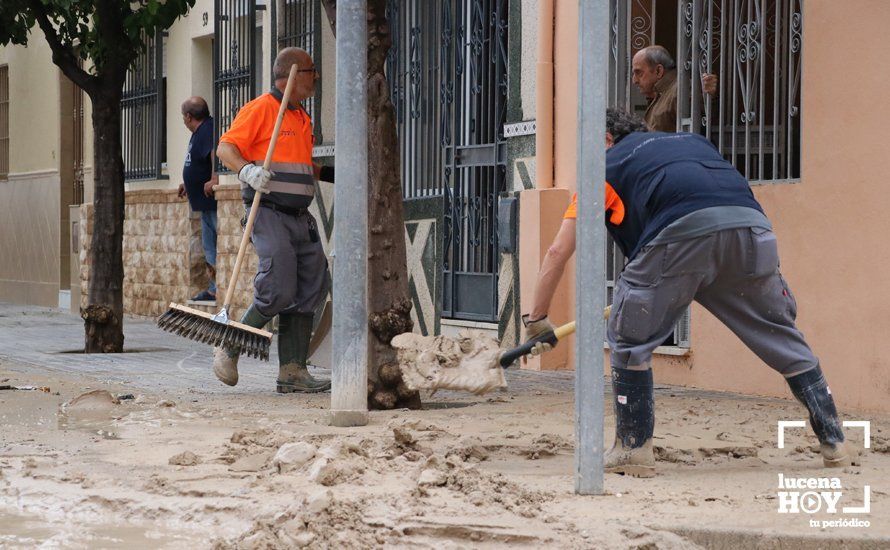 GALERÍA: Lucena intenta recuperar la normalidad tras el desastre que deja la tormenta. Las fotos de otra tromba de agua histórica y sus efectos