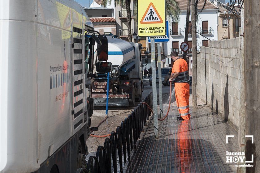 GALERÍA: El Ayuntamiento de Lucena valora en unos 500.000 euros los daños solo en infraestructuras municipales y estudia la petición de ayudas por inundaciones mientras siguen los trabajos de limpieza