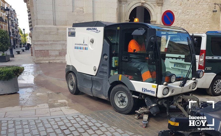 GALERÍA: El Ayuntamiento de Lucena valora en unos 500.000 euros los daños solo en infraestructuras municipales y estudia la petición de ayudas por inundaciones mientras siguen los trabajos de limpieza