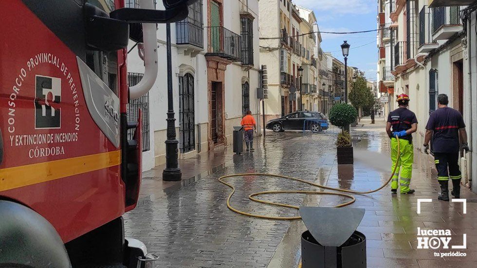 GALERÍA: El Ayuntamiento de Lucena valora en unos 500.000 euros los daños solo en infraestructuras municipales y estudia la petición de ayudas por inundaciones mientras siguen los trabajos de limpieza