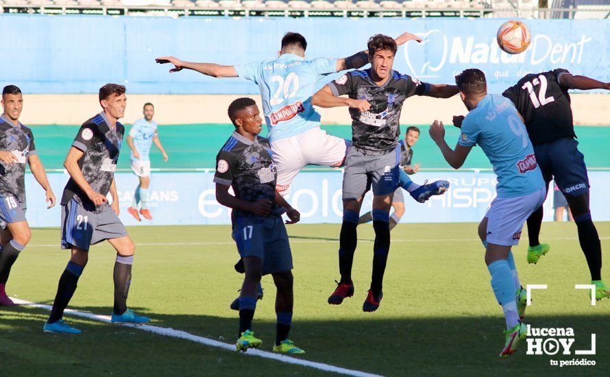 GALERÍA: Empate entre Ciudad de Lucena y Recreativo de Huelva y primer punto para los celestes en un gran partido (1-1). Las fotos del choque