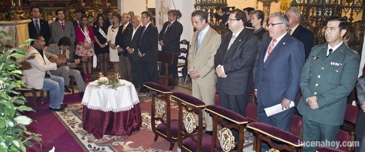  Lucena, representada en su alcalde, ofrenda los frutos a la Virgen 