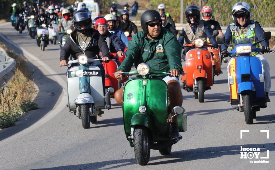 GALERÍA: Sigue la historia de amor entre Lucena y las Vespas: más de 500 vesperos vuelve a inundar las carreteras de la Subbética