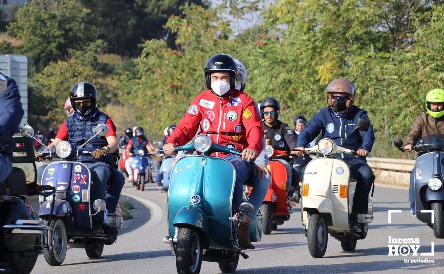 GALERÍA: Sigue la historia de amor entre Lucena y las Vespas: más de 500 vesperos vuelve a inundar las carreteras de la Subbética