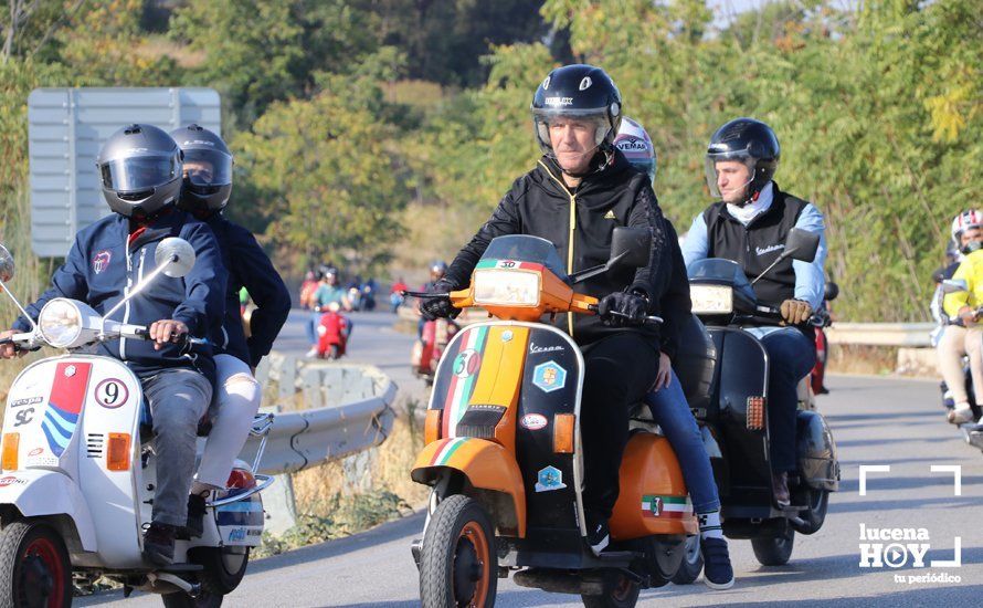 GALERÍA: Sigue la historia de amor entre Lucena y las Vespas: más de 500 vesperos vuelve a inundar las carreteras de la Subbética