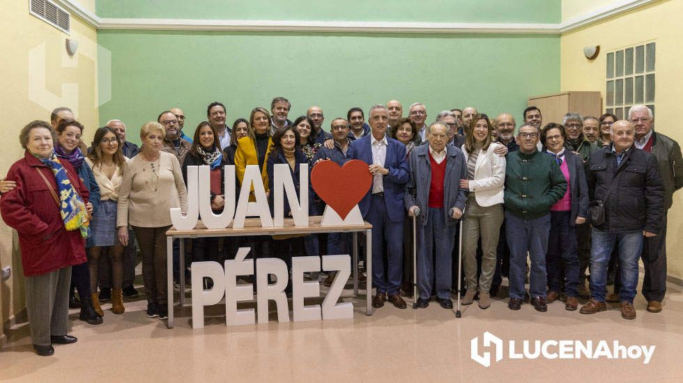 Un momento de la presentación de Juan Pérez como candidato del PSOE