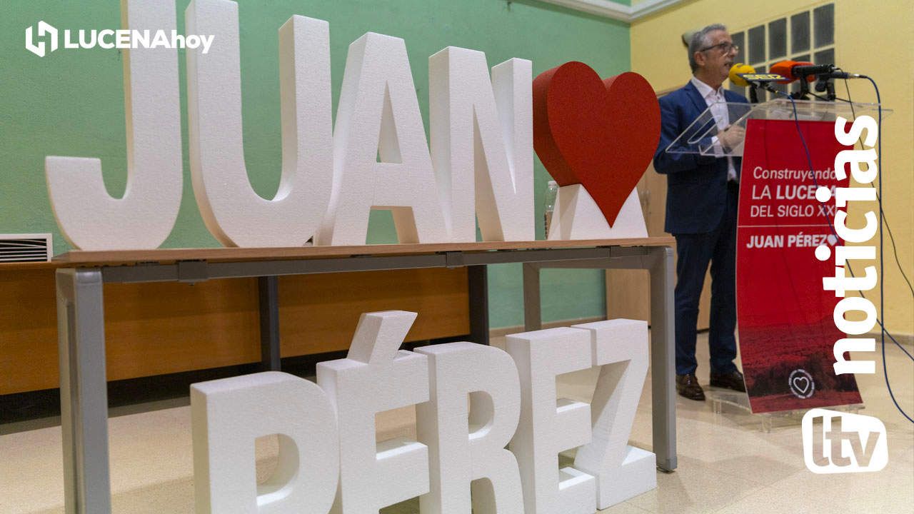 Juan Pérez durante su presentación como candidato
