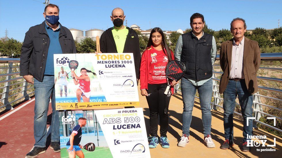  Presentación de los dos torneos de padel que se celebran este fin de semana en el Padel Club Lucena 