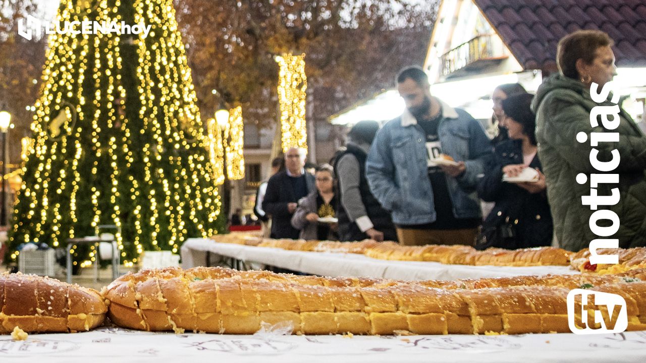 Una imagen del Roscón de Reyes Gigante de Lucena