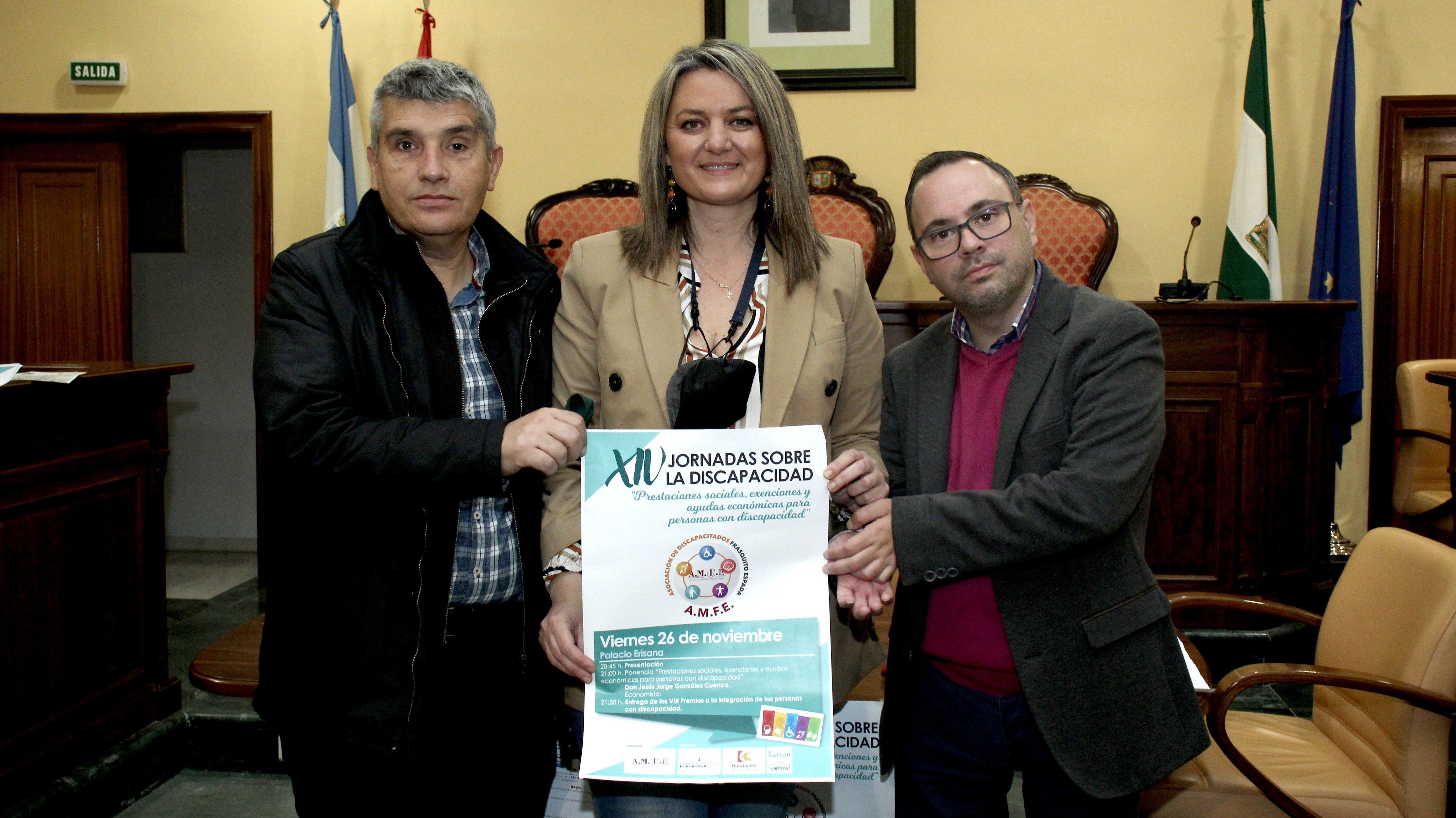  Antonio Muñoz, Carmen Gallardo y Juan de Dios Vallecillo en la presentación de la actividad 