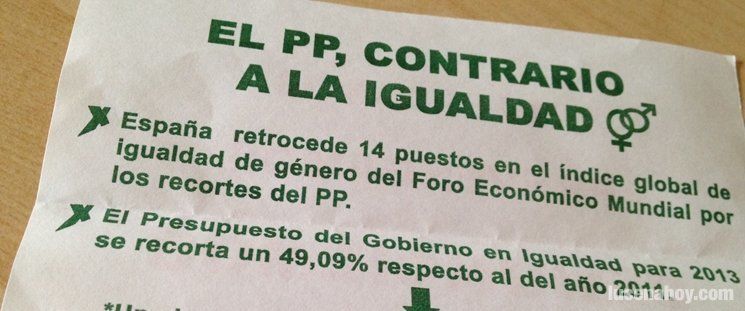  El PP lamenta el "uso político" de la violencia de género por el PSOE 