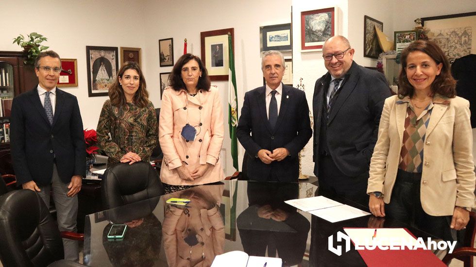 Reunión del alcalde de Lucena con el Rector de la UCO, Manuel Torralbo