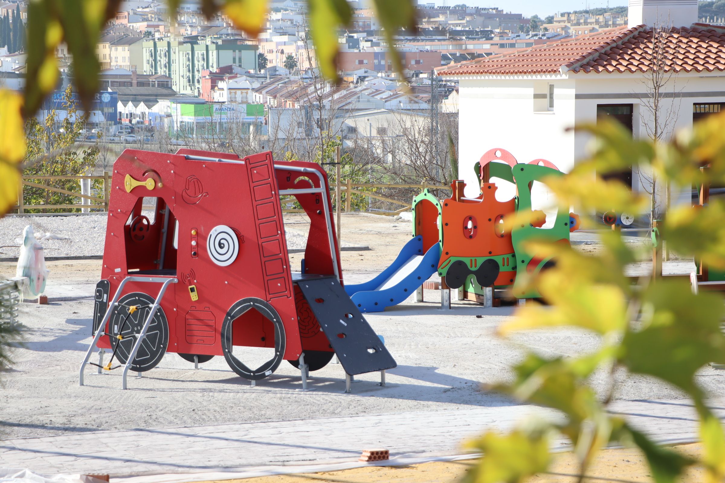 Una de las zonas de ocio infantil del Parque Europa