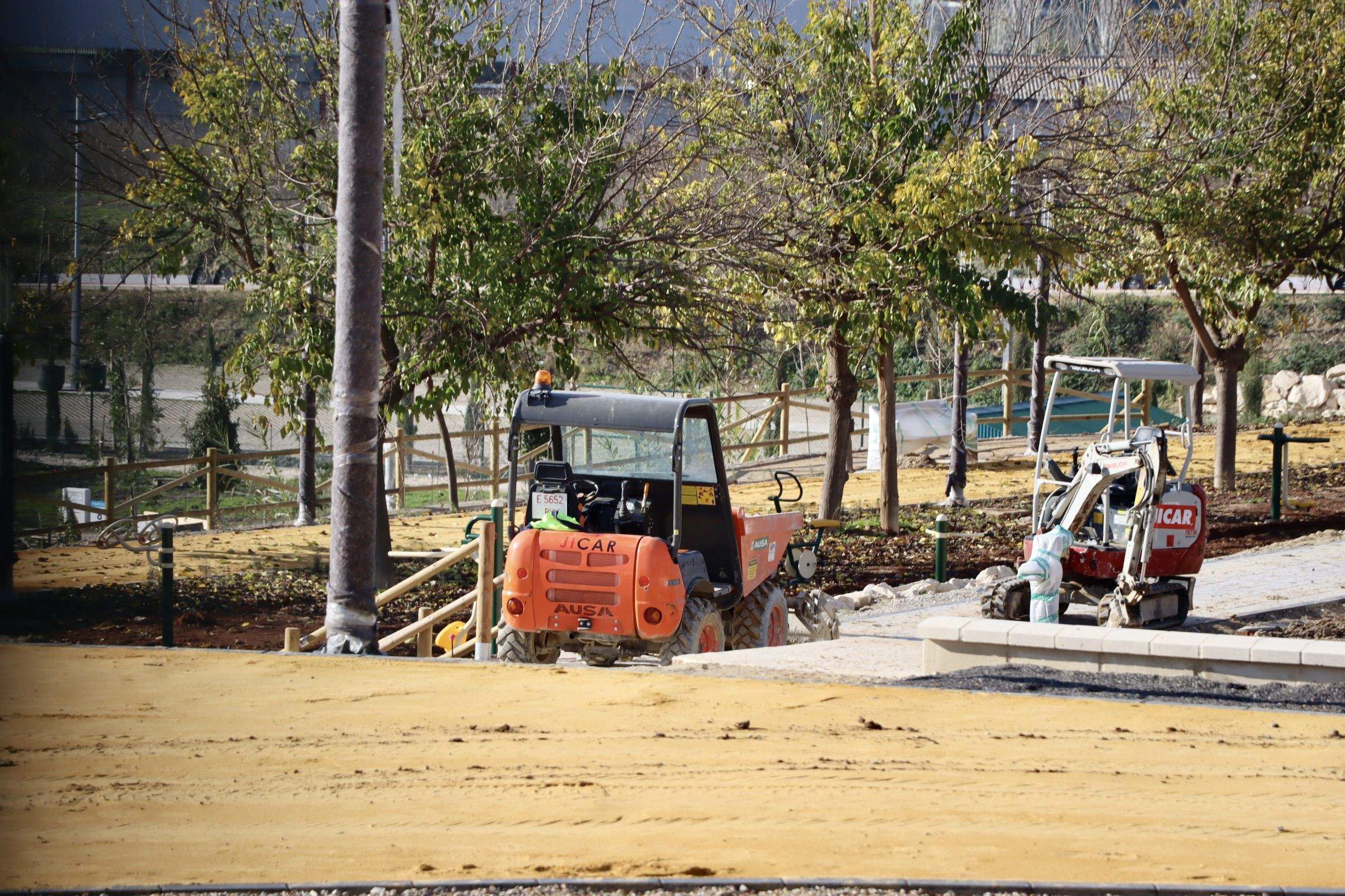 Estado actual de las obras del Parque Europa