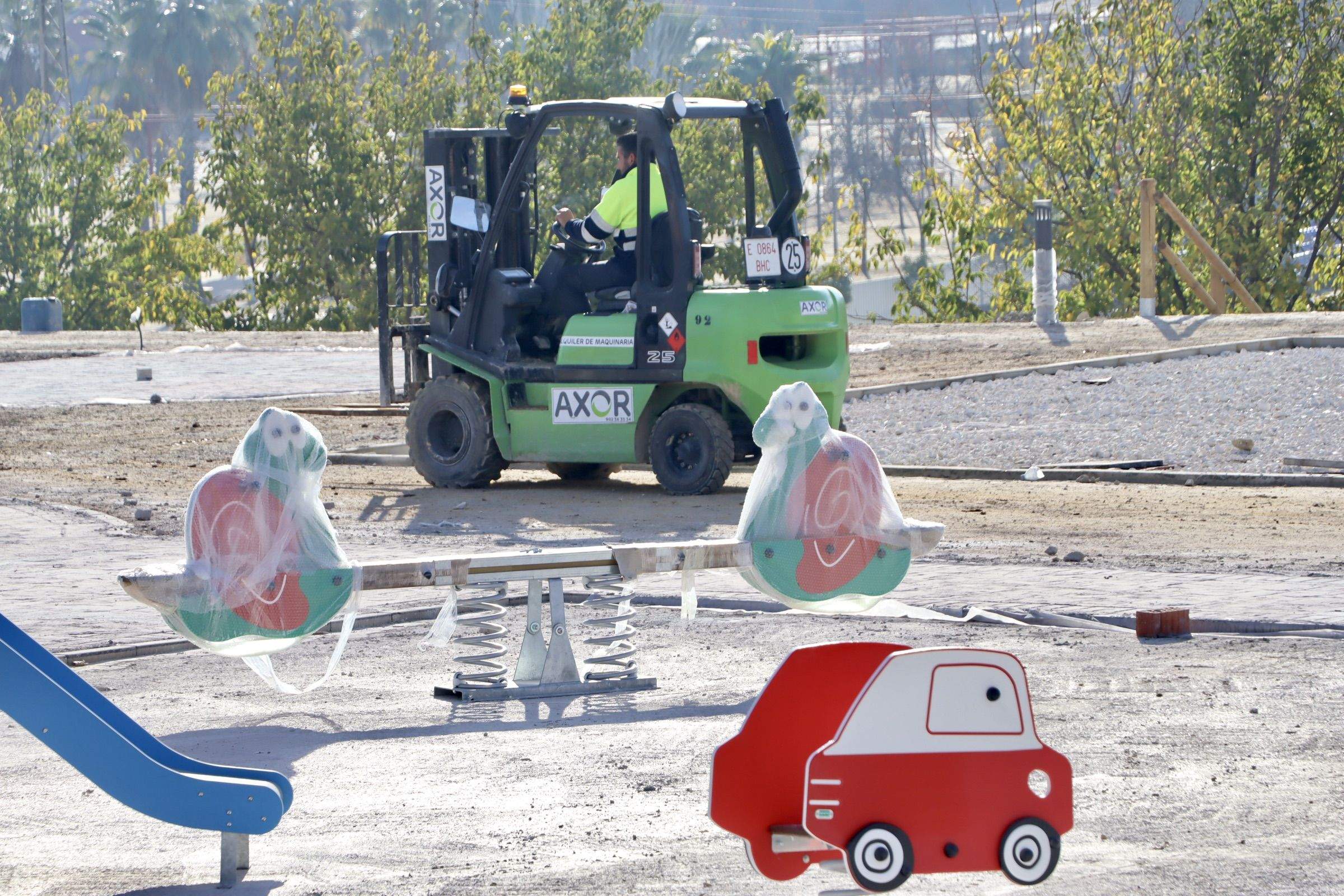 Estado actual de las obras del Parque Europa