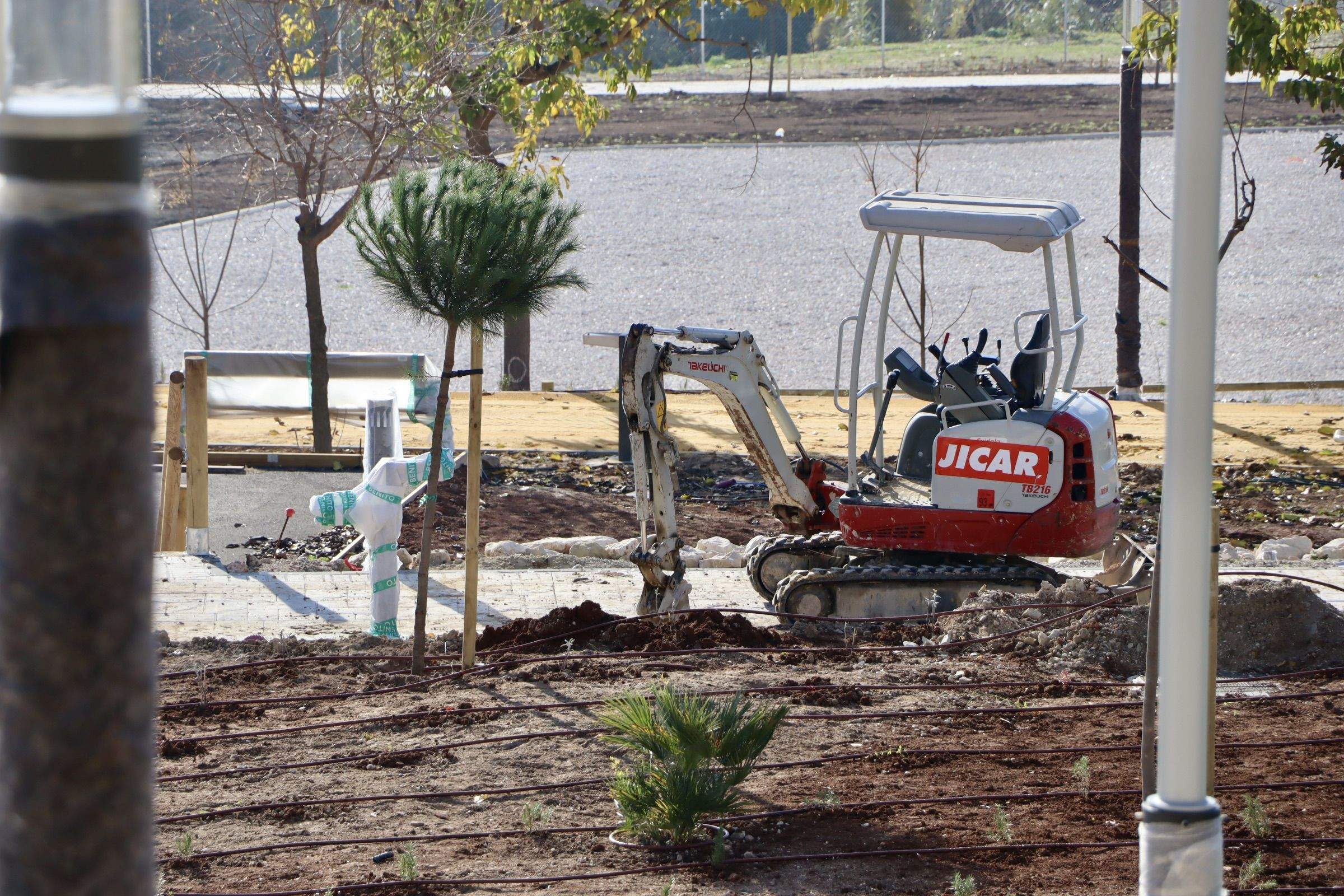 Estado actual de las obras del Parque Europa Estado actual de las obras del Parque Europa