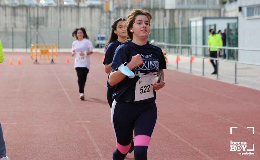 GALERÍA III: XXII Carrera Popular Ciudad de Lucena: Las fotos de la carrera cadete y juvenil y la reservada a personas con discapacidad