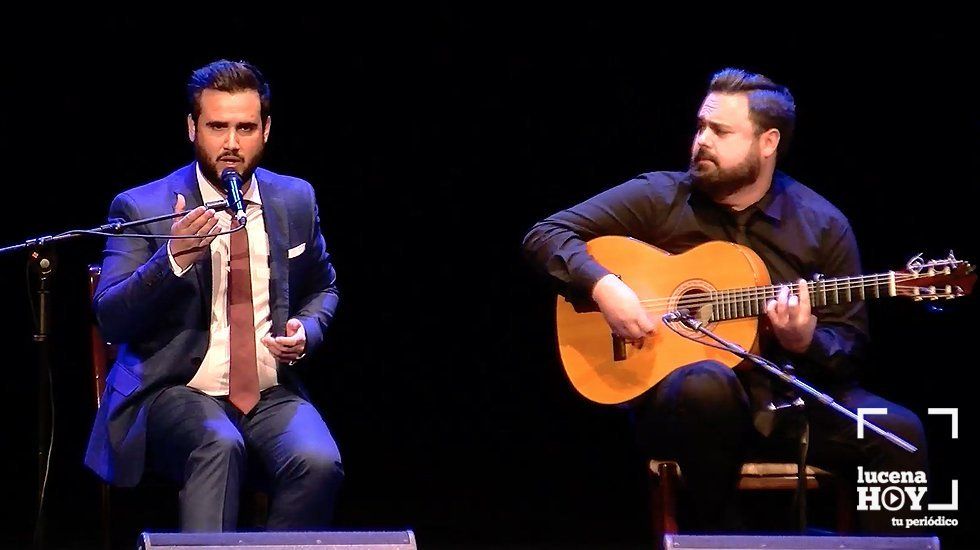  Bernardo Miranda y Juan Marín durante su actuación en la final del Concurso Nacional de Fandangos de Lucena 