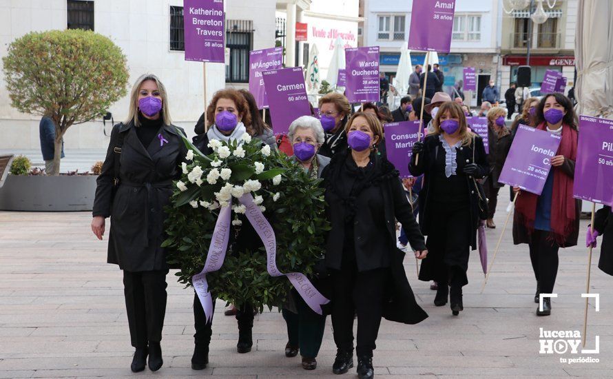 GALERÍA / 25N: Lucena recuerda a las mujeres asesinadas y los huérfanos que deja la violencia de género