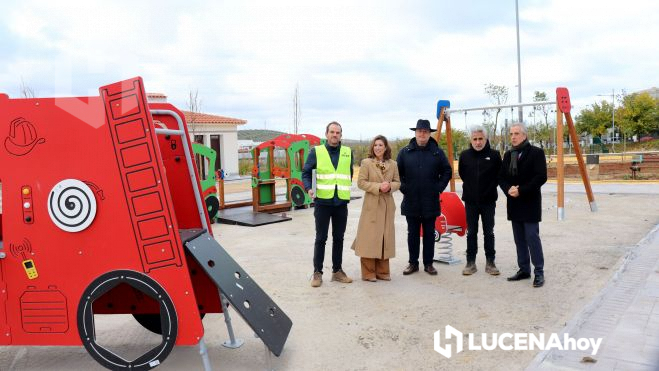 Un momento de la visita al Parque Europa Un momento de la visita al Parque Europa