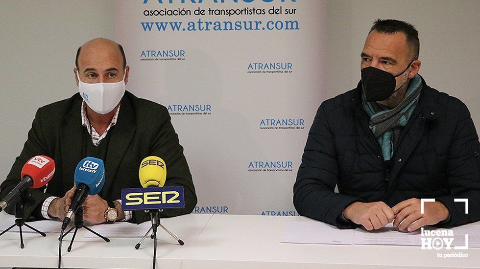  Javier Ruiz y Antonio Porcel durante la rueda de prensa 