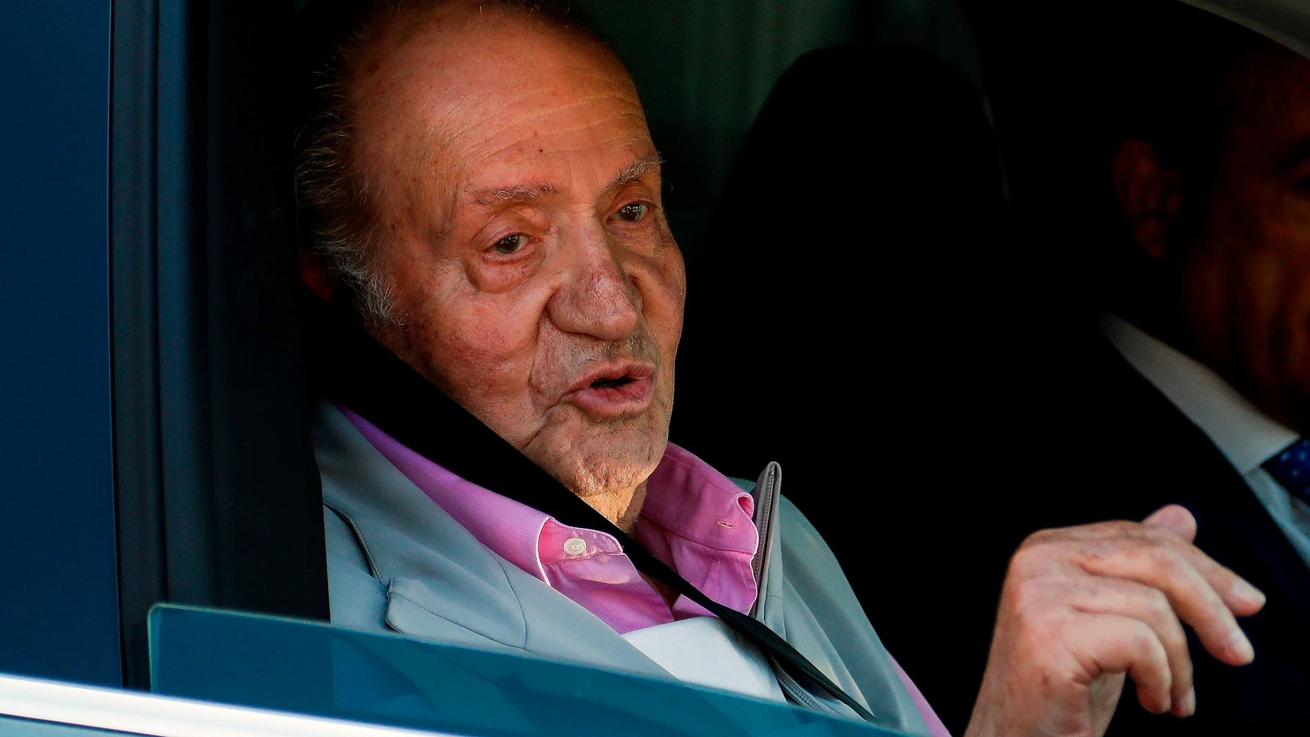 Juan Carlos I durante su última visita a España. TVE