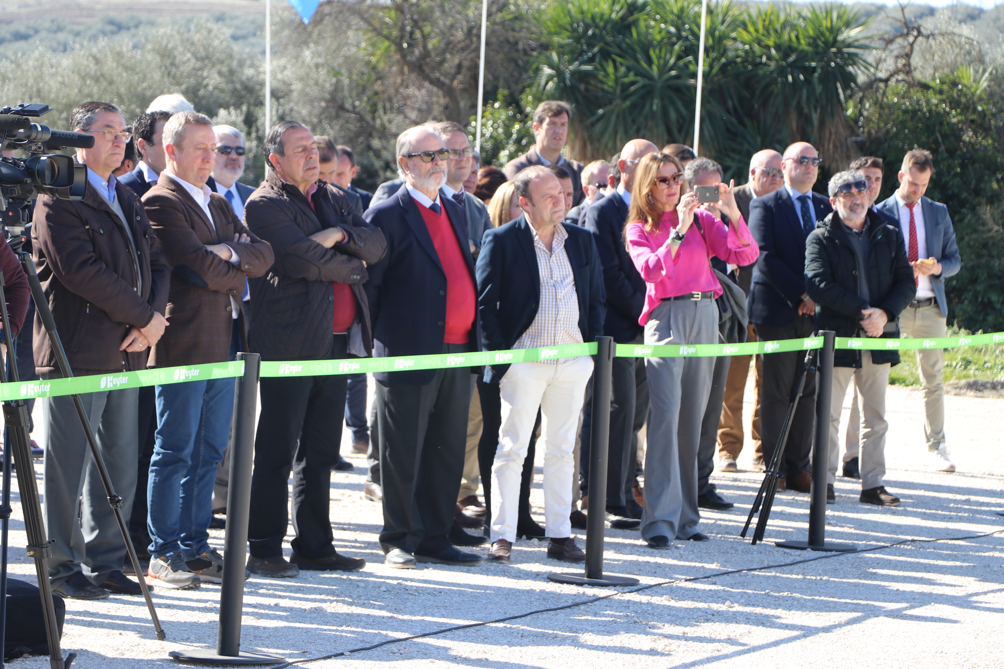 Acto de colocación de la primera piedra en la nueva sede del grupo Keyter Intarcon Genaq en Lucena