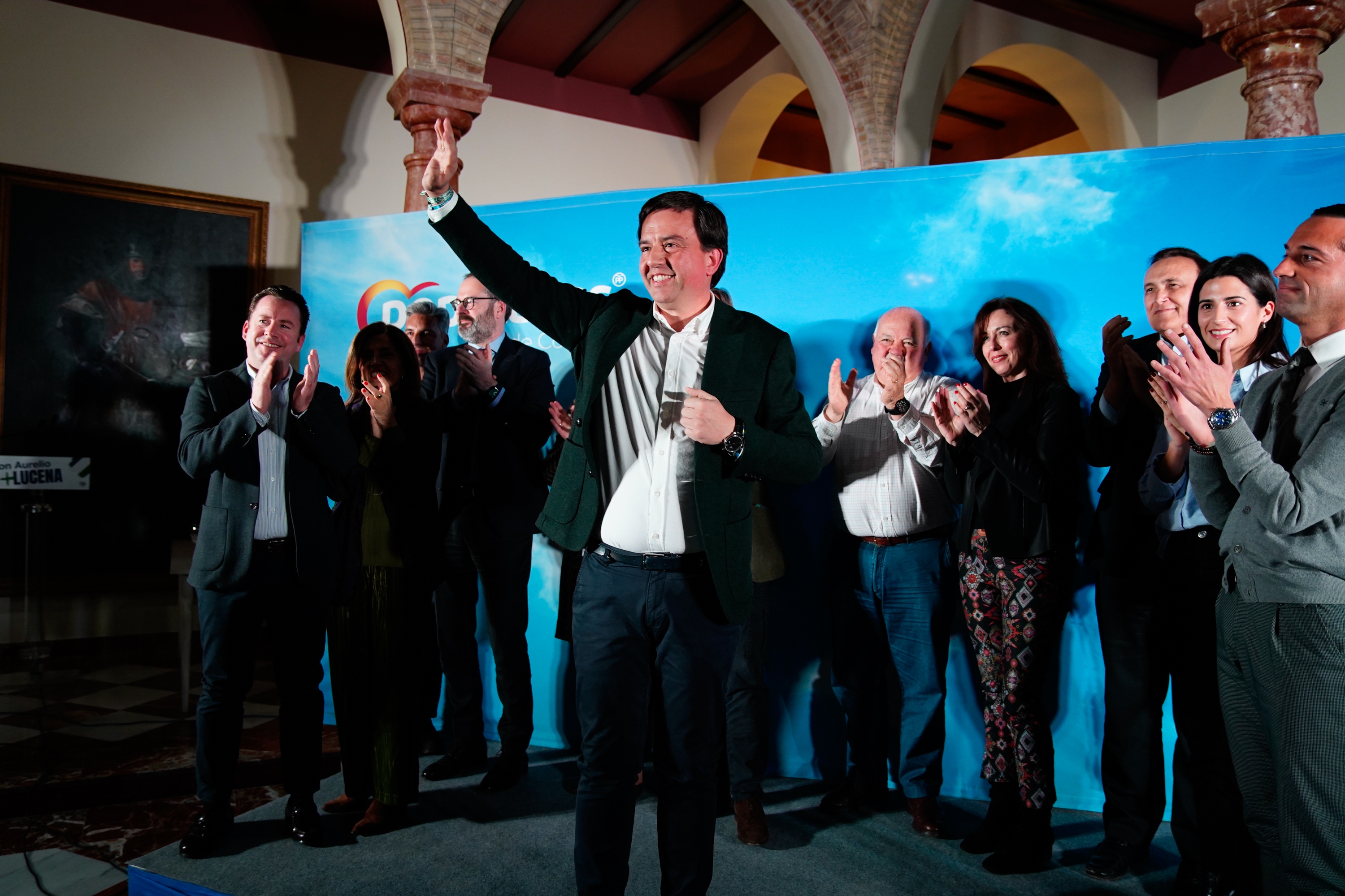 Aurelio Fernández durante el acto de su presentación