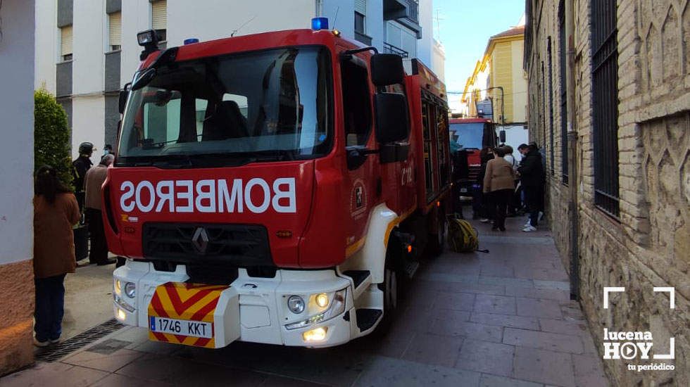  Incendio en la calle Peñuelas, esta mañana 