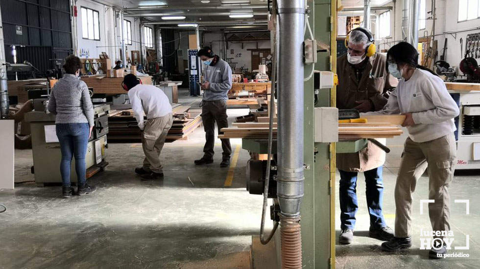  Una imagen de la Escuela de la Madera de Encinas Reales 