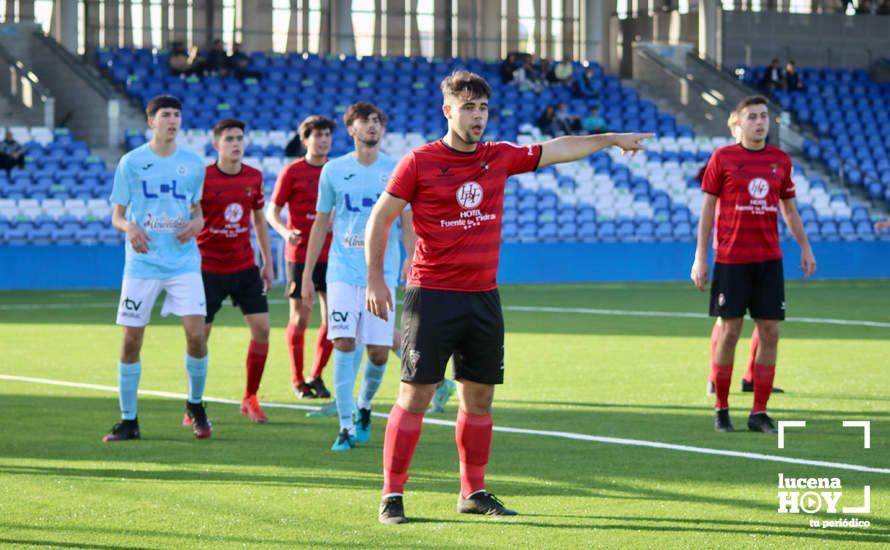 DEPORTE BASE / GALERÍA: El Juvenil A de la Fundación Lucena CF mantiene vivas sus aspiraciones de ascenso tras derrotar al Egabrense (2-1). Las fotos del partido