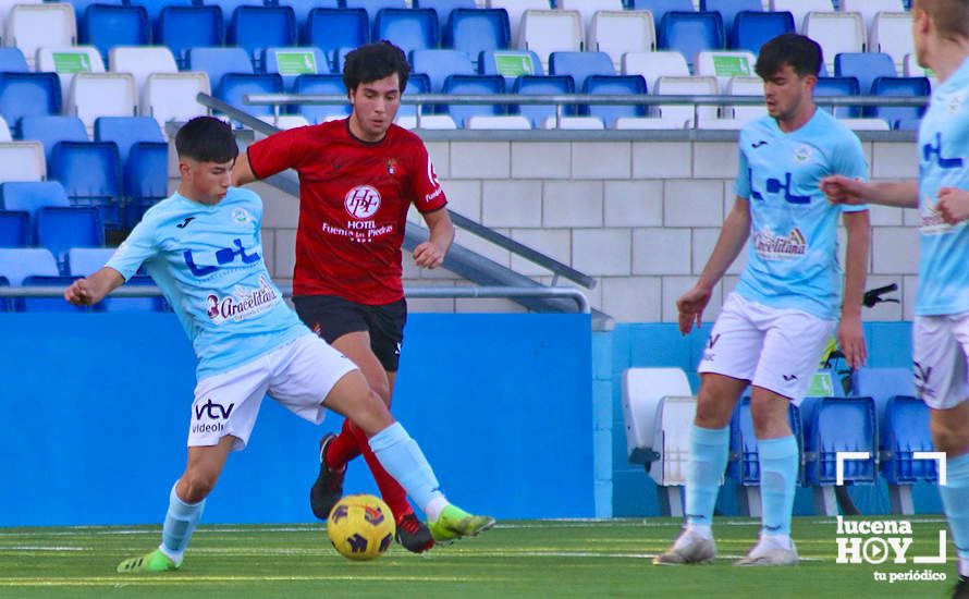 DEPORTE BASE / GALERÍA: El Juvenil A de la Fundación Lucena CF mantiene vivas sus aspiraciones de ascenso tras derrotar al Egabrense (2-1). Las fotos del partido