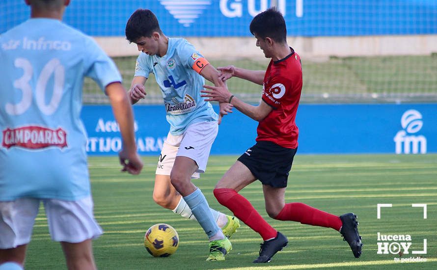 DEPORTE BASE / GALERÍA: El Juvenil A de la Fundación Lucena CF mantiene vivas sus aspiraciones de ascenso tras derrotar al Egabrense (2-1). Las fotos del partido