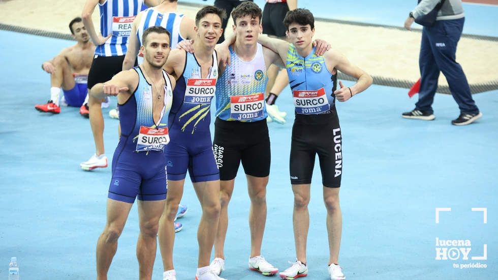  El cuarteto formado por formado por Alberto Guijarro, Alejandro González, Víctor Blanco y Alejandro Valverde, récord nacional sub23 en relevo 4x400 