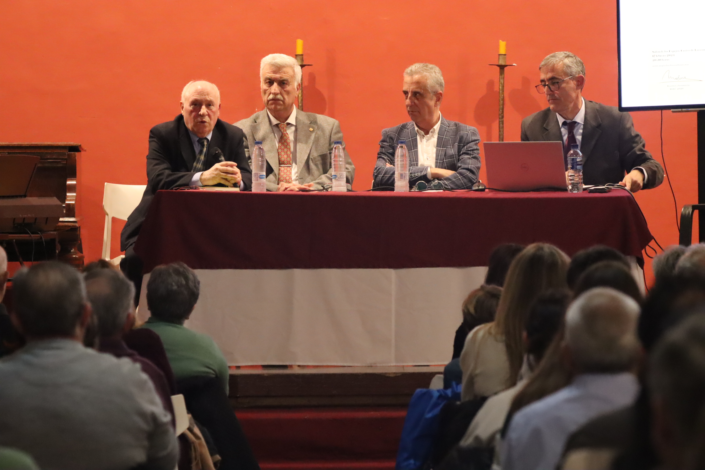 Un momento de la presentación de la plataforma que recoge la obra literaria de Miguel Molina Rabasco