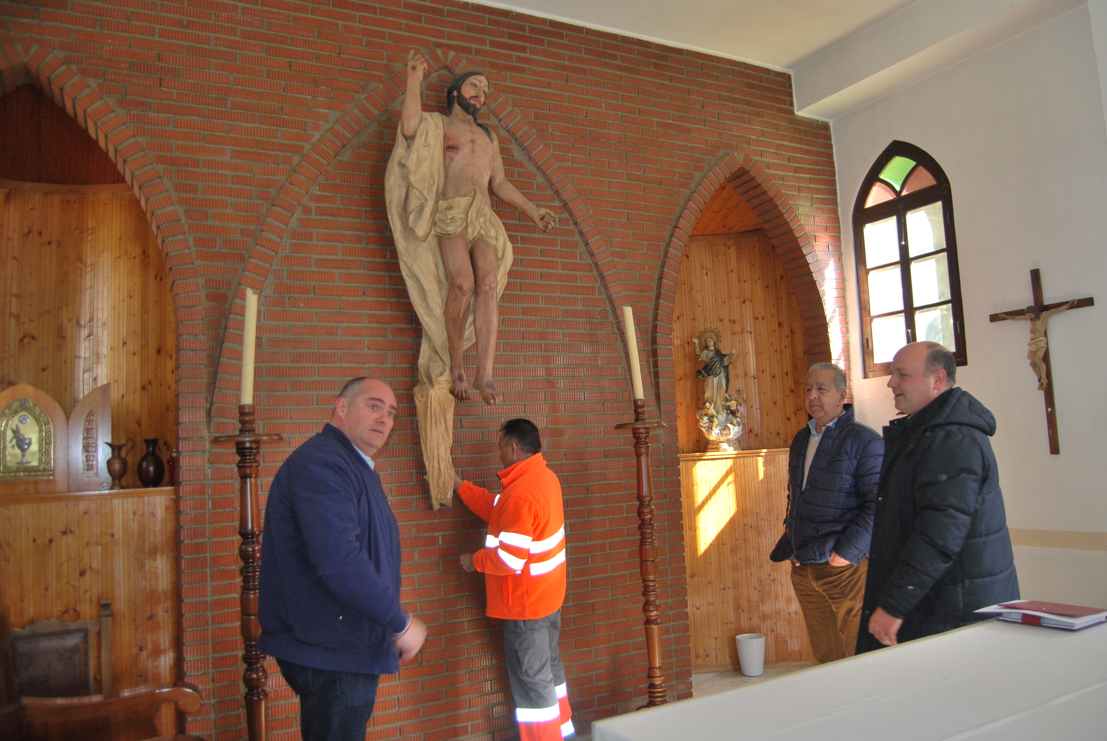 La imagen de Jesús Resucitado fue retirada de la capilla del Cementerio y trasladada a San Pedro Mártir