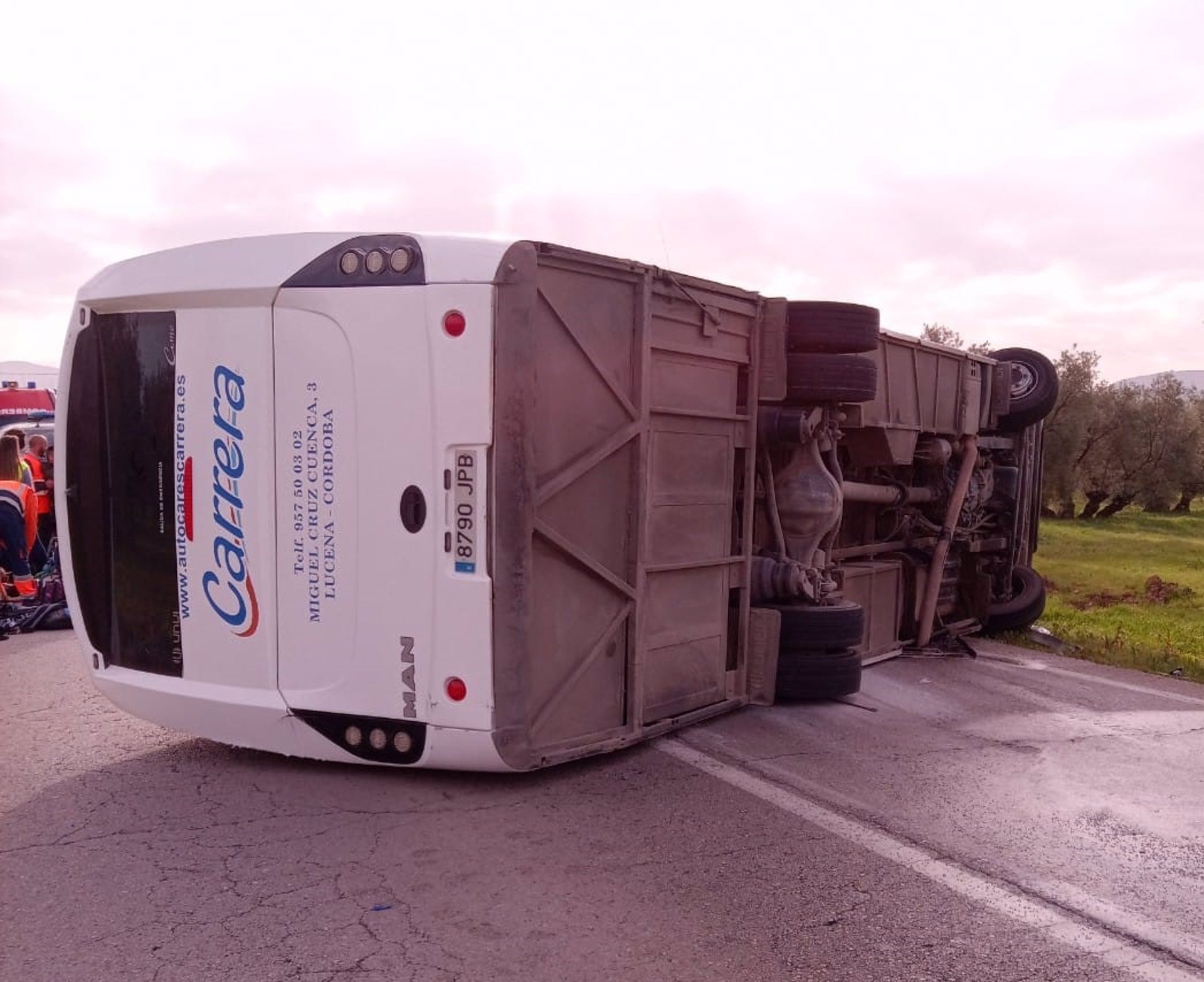 Autobús siniestrado