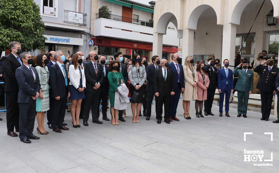 GALERÍA: Lucena rinde homenaje al esfuerzo generoso y solidario de la ciudadanía durante la pandemia en el Día de Andalucía
