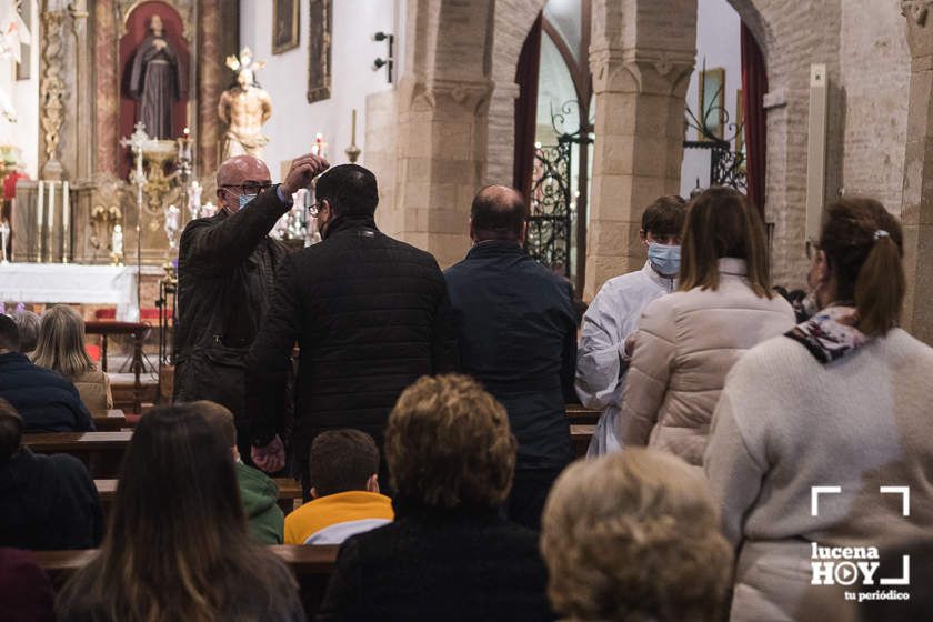 GALERÍA: Cuaresma 2022: La imposición de la ceniza y el Vía Crucis de la Columna abren la Cuaresma de Lucena