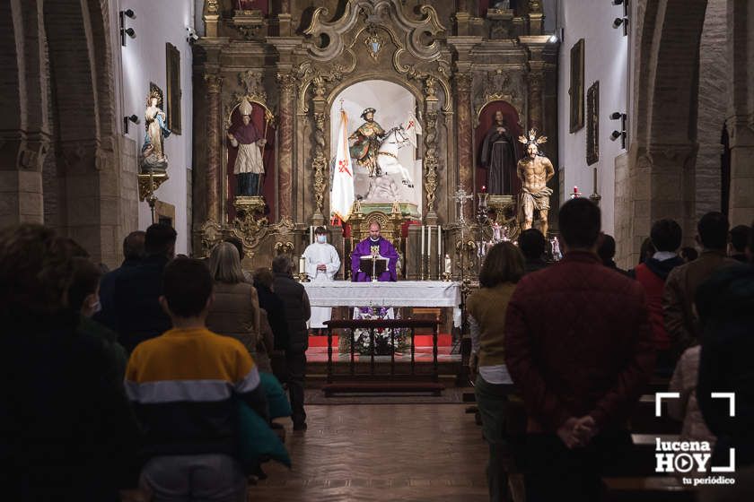 GALERÍA: Cuaresma 2022: La imposición de la ceniza y el Vía Crucis de la Columna abren la Cuaresma de Lucena